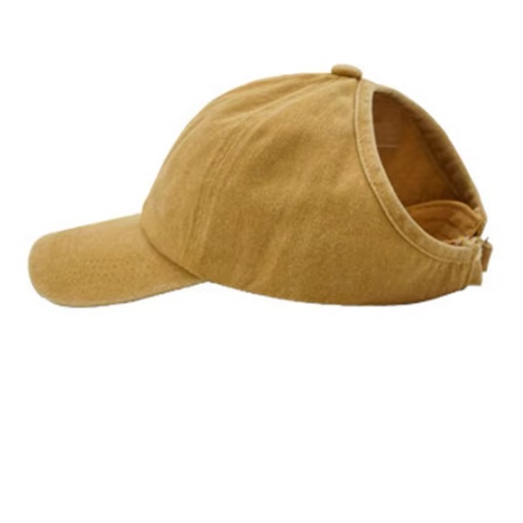 Ponytail Baseball Cap, Mineral Wash Hat - Listing is for 1, Choice of Color - Picture 8 of 13